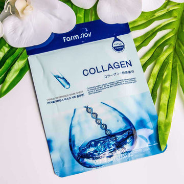 FARM STAY Vissible Difference Mask Sheet Collagen 1 Sheet - Plump & Glow