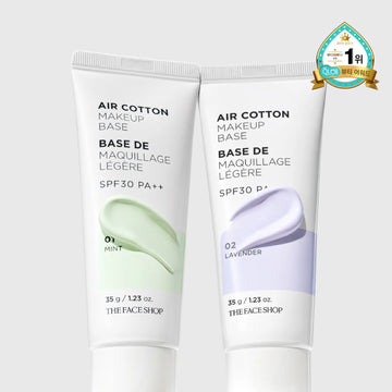 THE FACE SHOP Air Cotton Makeup Base 01 Mint SPF30 PA++