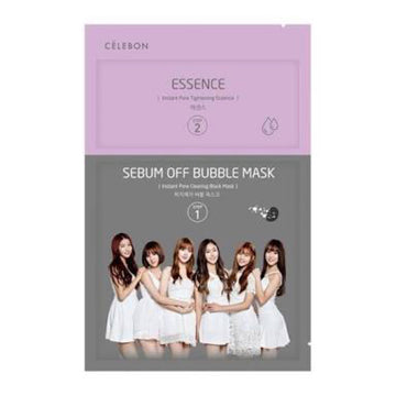 CELEBON 2 step sebum off bubble mask