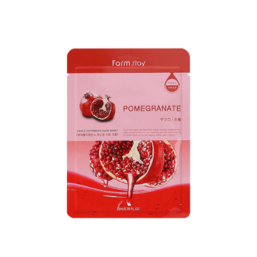 FARM STAY Vissible Difference Mask Sheet Pomegranate 1 Sheet - Bright & Revive