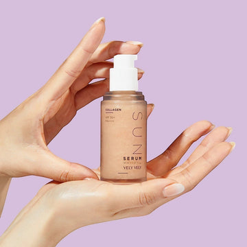 VELY VELY Collagen Sun Serum 30ml - Collagen Care & UV Protection