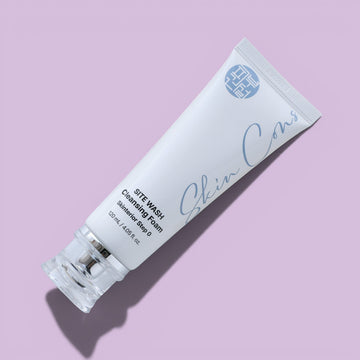Assemble K - Play .Try .Glow Skinterior Step 0 cleansing foam in a white tube with gold lettering, removes impurities and hydrates.