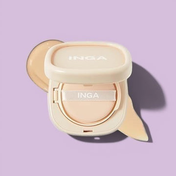 INGA Water Glow Daily Cushion 9g - 21N Light Beige - Smooth & Even Coverage