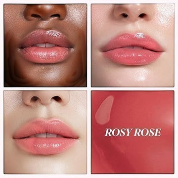 Assemble K - Play .Try .Glow Water Glow Lip Tint in Rosy Rose, a hydrating, glossy Korean lip tint with a sheer, fresh color.