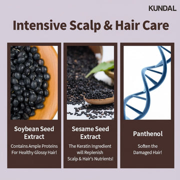 Assemble K - Play .Try .Glow Intensive Scalp & Hair Care featuring Soybean Seed Extract, Sesame Seed Extract, and Panthenol.