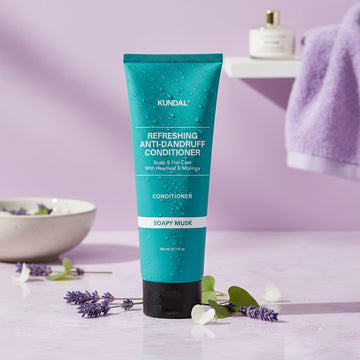 Assemble K - Play .Try .Glow Kundal Refreshing Anti-Dandruff Conditioner with Soapy Musk scent, 250ml, Halal Certified.