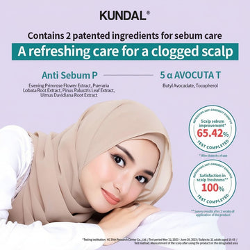Assemble K - Play .Try .Glow Kundal Refreshing Anti-Dandruff Shampoo 500ml with patented ingredients for sebum care and a refreshing feel.