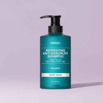 Assemble K - Play .Try .Glow Kundal Refreshing Anti-Dandruff Shampoo 500ml Soapy Musk Halal Certified