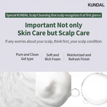 Assemble K - Play .Try .Glow KUNDAL Tea Tree Deep Cleansing Shampoo, Baby Powder scent, gel type, soft foam, and refreshing finish.