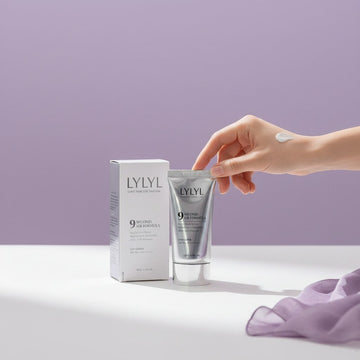 Assemble K - Play .Try .Glow LYLYL 9 Second Air Formula Sun Cream 10ml, lightweight, no white cast, smooth texture, SPF 50+