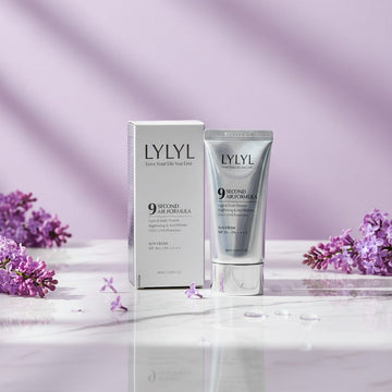 Assemble K - Play .Try .Glow LYLYL 9 Second Air Formula Sun Cream, SPF 50+ PA++++, lightweight, no white cast.