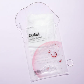 Assemble K - Play .Try .Glow NACIFIC AHA BHA Balancing Mask Pack with exfoliating and hydrating serum.