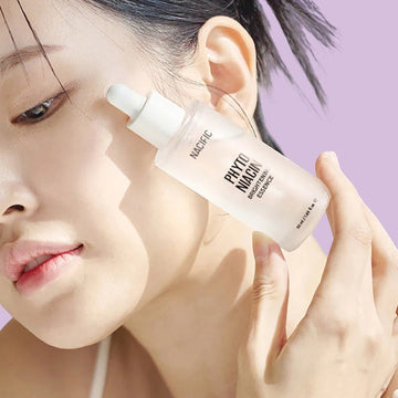 Assemble K - Play .Try .Glow NACIFIC Phyto Niacin Brightening Essence 50ml with dropper, clear bottle, hydrating and brightening serum.