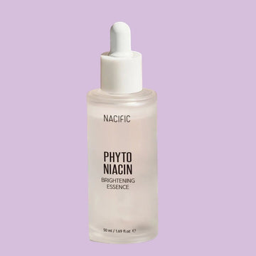 Assemble K - Play .Try .Glow NACIFIC Phyto Niacin Brightening Essence 50ml with dropper, clear bottle, hydrating and brightening serum.