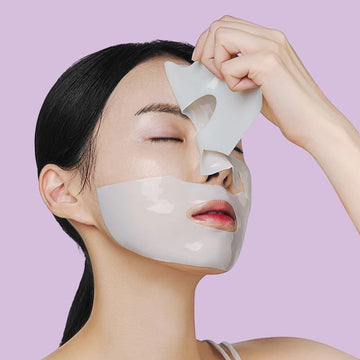 Assemble K - Play .Try .Glow NACIFIC Green Tea Cica Collagen Gel Mask for soothing, hydration, and pore care.