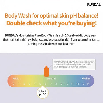 Assemble K - Play .Try .Glow KUNDAL Cherry Blossom Body Wash 500ml, sub-acidic pH 5.5, moisturizing, for healthy skin.