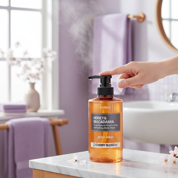 [KUNDAL] Honey & Macadamia Pure Body Wash 500ml
