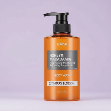 Assemble K - Play .Try .Glow KUNDAL Honey & Macadamia Cherry Blossom Moisturising Refreshing Body Wash 500ml