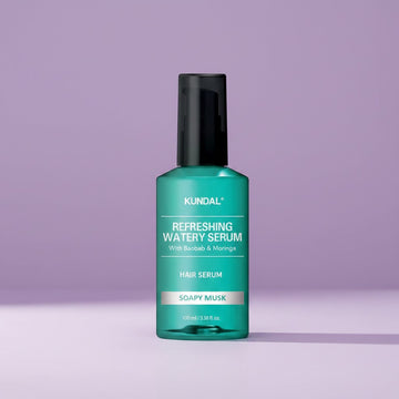 Assemble K - Play .Try .Glow Kundal Refreshing Anti-Dandruff Hair Serum with Baobab & Moringa, Soapy Musk scent, 100ml.
