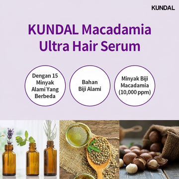 Assemble K - Play .Try .Glow KUNDAL Ultra Hair Serum White Musk 100ml with 15 natural oils and macadamia oil.