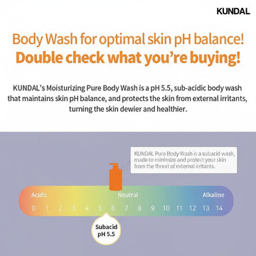 Assemble K - Play .Try .Glow KUNDAL White Musk Body Wash 500ml, sub-acidic pH 5.5 for optimal skin balance.