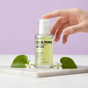 Assemble K - Play .Try .Glow NACIFIC Cica+PDRN Calming Serum 50ml with hydrating, soothing, and calming skin benefits.