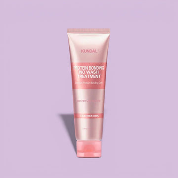 Assemble K - Play .Try .Glow Kundal Protein Bonding No Wash Treatment 130ml in Violet Muguet scent. Leave-in hair care for damage.