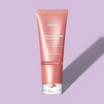 Assemble K - Play .Try .Glow Protein Damage Care Treatment 250ml in Violet Muguet or Leather Iris for shiny, healthy hair.