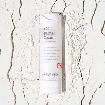 Assemble K - Play .Try .Glow VELY VELY L22 Barrier Cream 50ml for face, strengthens skin barrier and restores healthy glow.