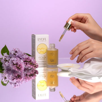 Assemble K - Play .Try .Glow LYLYL Vita ABCDE Ampoule with 11 multivitamins, 7 peptides for anti-aging and skin firming.