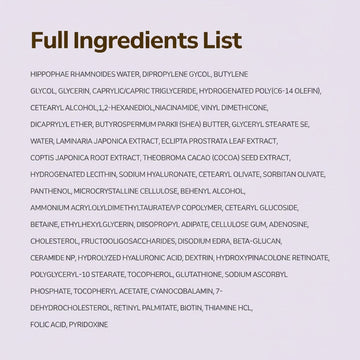 Assemble K Vita ABCDE Cream full ingredients list with vitamins, glutathione, and HPR.