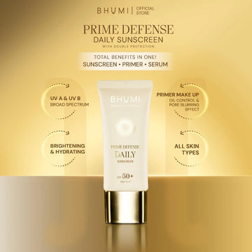 BHUMI Prime Defense Daily Sunscreen 50ml - Protect & Hydrate
