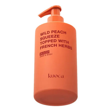 KUOCA Hand&Body Wash Wild Peach 300ml - Clean & Fresh