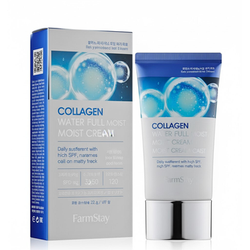 FARM STAY Collagen Water Full Moist Sun Cream 50g - Protect & Hydrate