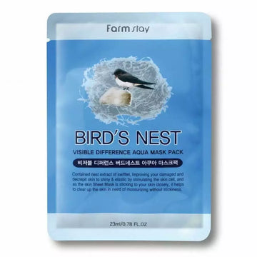 FARM STAY Vissible Difference Mask Sheet Bird Nest 1 Sheet - Nourish & Glow