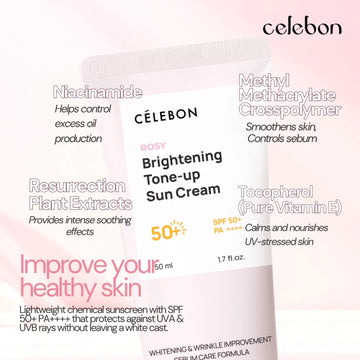 CELEBON Brightening Tone Up Sun Cream 50ml - Bright & Protect