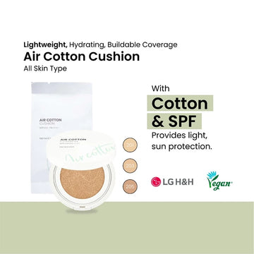 THE FACE SHOP Air Cotton Cushion SPF50+ PA++++ 201