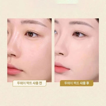THE FACE SHOP Gold Collagen Ampoule Two-Way Pact 201