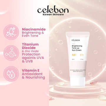 CELEBON Brightening Tone Up Sun Cream 50ml - Bright & Protect