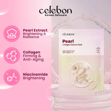 CELEBON Pearl Collagen Essence Mask