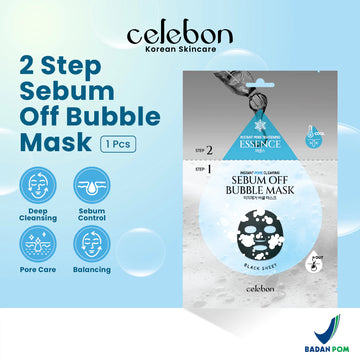 CELEBON 2 step sebum off bubble mask
