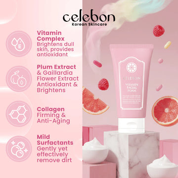 CELEBON Vitamin Facial Foam 130ml - Fresh & Radiant