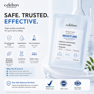 CELEBON Deep Mask Moisture 1 Sheet - Hydrate & Plump