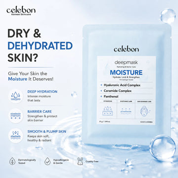 CELEBON Deep Mask Moisture 1 Sheet - Hydrate & Plump
