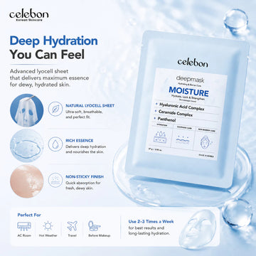 CELEBON Deep Mask Moisture 1 Sheet - Hydrate & Plump