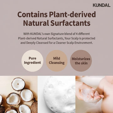 KUNDAL Honey & Macadamia Shampoo Ylang Ylang 500ml, gentle cleansing, moisturizing, natural ingredients