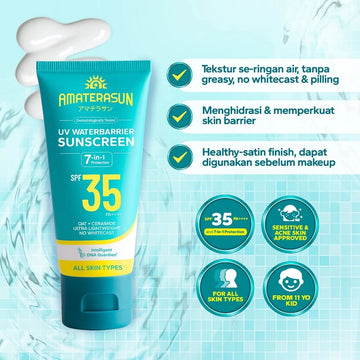 AMATERASUN UV WaterBarrier SPF 35 PA++++ 40g - Moist & Shield