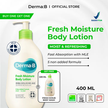 DERMA:B Moisture Body Lotion 400ml - Nourish & Protect