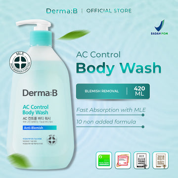 DERMA:B AC Control Body Wash 420ml - Fresh & Smooth