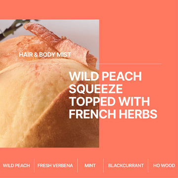 KUOCA Fragrance Mist Wild Peach 50ml - Sweet & Fresh
